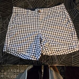 Old Navy Blue and White Bermuda Shorts